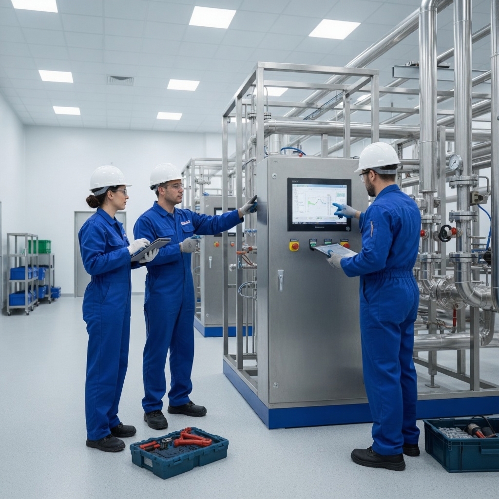 Team tecnico al lavoro